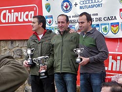  Podio del XIX Campeonato de España de Becadas.