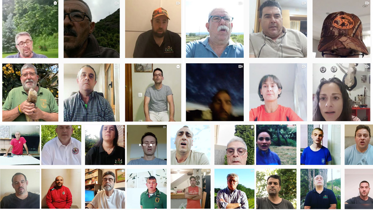  Apoyo a la huelga de cazadores en Cataluña