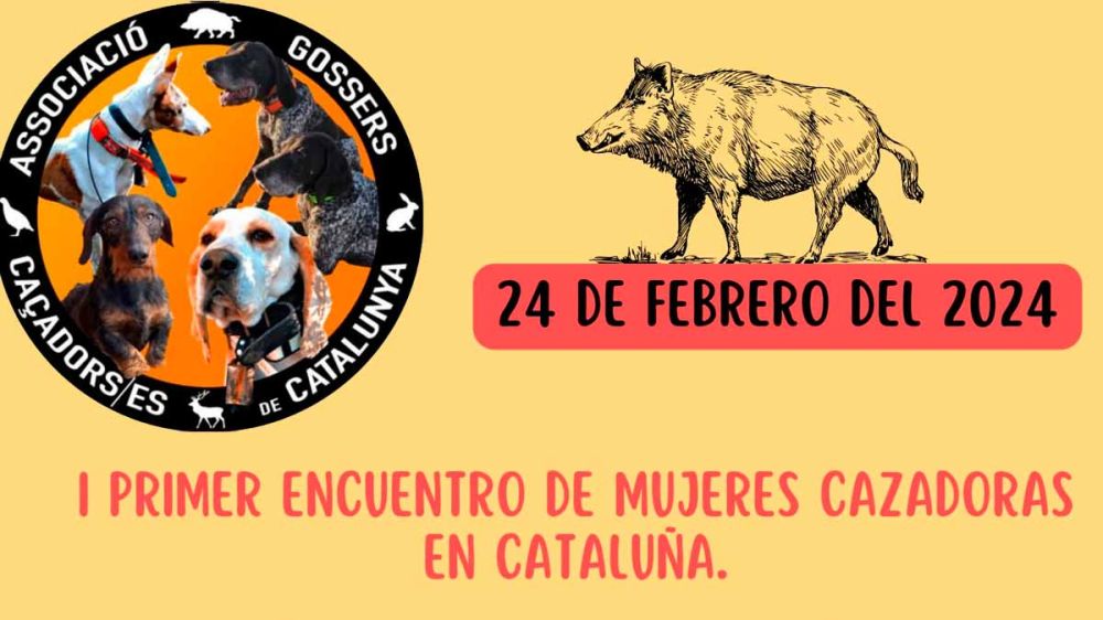 60 cazadoras se dan cita en Cataluña para participar en una montería
