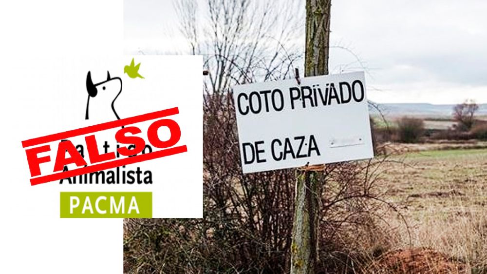 Es mentira que el PACMA esté cerrando cotos de caza en Andalucía